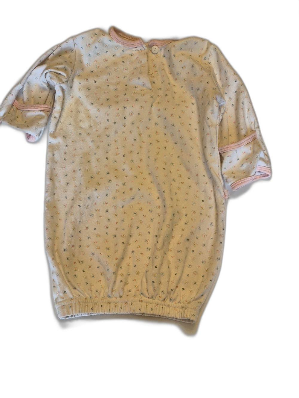 Carter's Baby Newborn Sleep Sack White Floral Dot Long Sleeve Wearable sack
